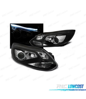 FARI FORD FOCUS 11-14 TUBE LIGHT FONDO NERO
