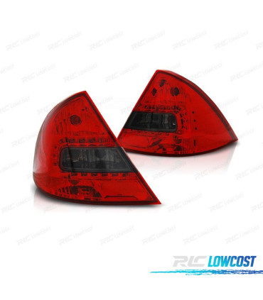FANALI FORD MONDEO MK3 00-07 LED ROSSO AFFUMICATO