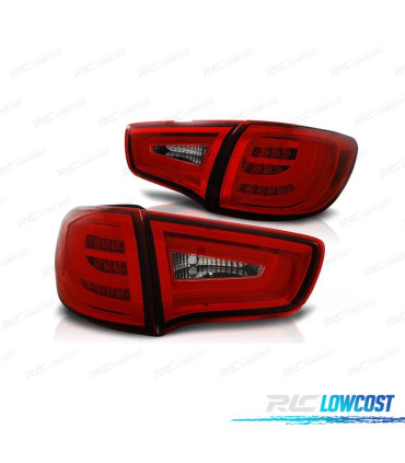 FANALI PER KIA SPORTAGE 09-14 LIGHT BAR ROSSO CROMATO