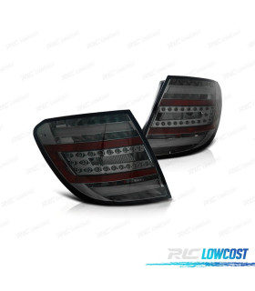 FANALI PER MERCEDES CLASSE C W204 KOMBI 07-11 LIGHT BAR FONDO CROMATO FUMÉ