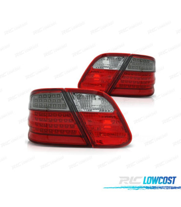 FANALI MERCEDES CLK W208 97-02 LED ROSSO AFFUMICATO