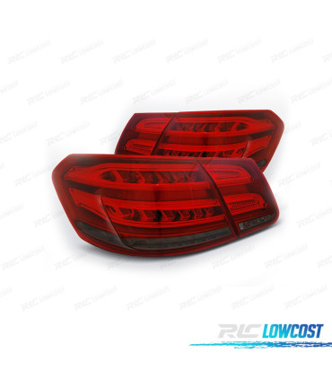 FANALI PER MERCEDES CLASSE E W212 09-13 LED ROSSO AFFUMICATO