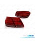 FANALI PER MERCEDES CLASSE E W212 09-13 LIGHT BAR ROSSO AFFUMICATO
