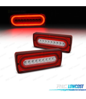 FANALI PER MERCEDES CLASSE G W463 LED ROSSO CROMATO
