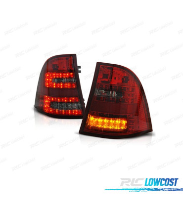 FANALI PER MERCEDES ML W163 98-05 LED FUMÈ ROSSO