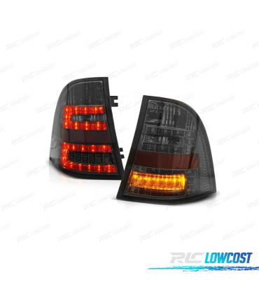 FANALI PER MERCEDES ML W163 98-05 LED FONDO CROMATO FUMÉ