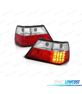 FANALI PER MERCEDES CLASSE E W124 85-95 LED ROSSO CROMATO