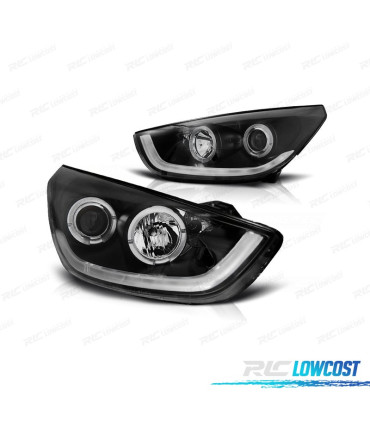 FARI PER HYUNDAI IX35 10-13 TUBE LIGHT FONDO NERO