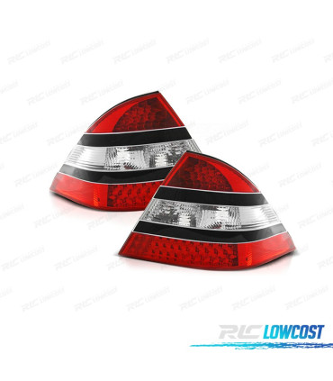 FANALI PER MERCEDES CLASSE S W220 02-05 LED ROSSO AFFUMICATO