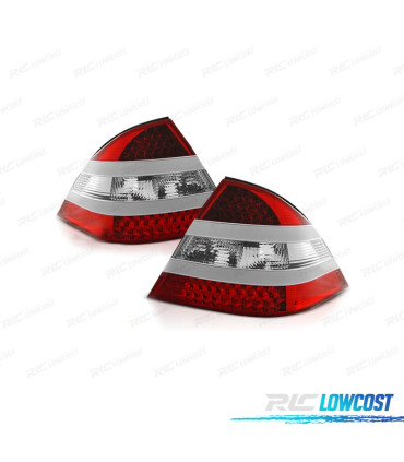 FANALI PER MERCEDES CLASSE S W220 02-05 LED ROSSO CROMATO