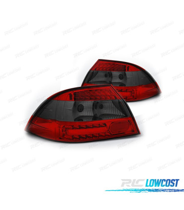 FANALI PER MITSUBISHI LANCER 03-08 LED ROSSO AFFUMICATO