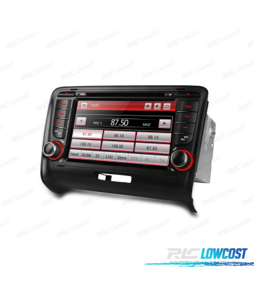 RADIO NAVIGATORE 7" PER AUDI TT 06-12 USB GPS TOUCH HD