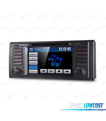 NAVIGATORE RADIO 7" PER BMW SERIE 5 E39 95-03 USB GPS TOUCH HD