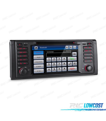 NAVIGATORE RADIO 7" PER BMW SERIE 5 E39 95-03 USB GPS TOUCH HD
