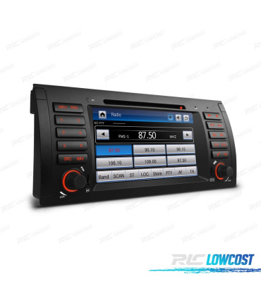 RADIO NAVIGATORE 7" PER BMW X5 E53 99-06 USB GPS TATTILE HD