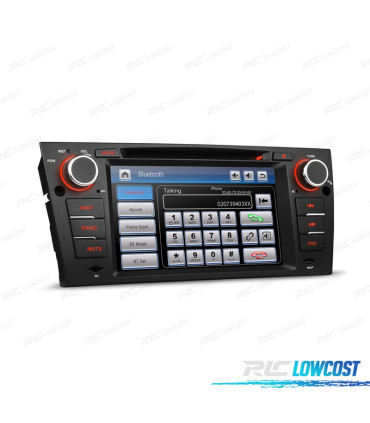 RADIO NAVIGATORE 7" PER BMW SERIE 3 E90 91 92 93 05-10 USB GPS TATTILE HD