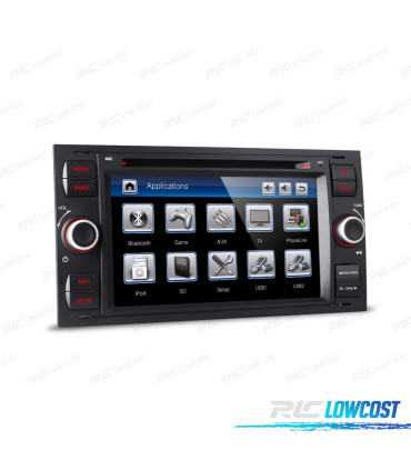 RADIO GPS NAVIGATORE TOUCH SCREEN 7" PER FORD FOCUS C-MAX FIESTA GALAXY KUGA MONDEO S-MAX TRANSIT
