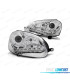 FARI PER VOLKSWAGEN VW GOLF MK5 03-08 XENON LUCE DIURNA FONDO CROMATO