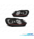 FARI PER VOLKSWAGEN VW GOLF 6 08-12 LUCE DIURNA SFONDO NERO ROSSO