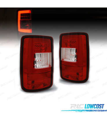 FANALI VOLKSWAGEN VW CADDY 04-15 LED ROSSO CROMATO