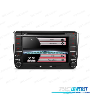 NAVIGATORE RADIO 7" PER SEAT SKODA VOLKSWAGEN VW USB GPS TOUCHSCREEN HD