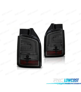 FANALI VOLKSWAGEN VW T5 1P 03-09 BARRE LUMINOSE FONDO CROMATO FUMÉ
