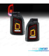FANALI VOLKSWAGEN VW TRANSPORTER T5 1P 03-09 BARRE LUMINOSE CARDNA DINAMICHE ROSSO AFFUMICATO