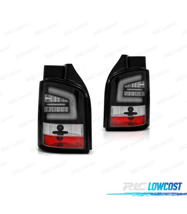 FANALI VOLKSWAGEN VW T5 1P 03-09 BARRE LUMINOSE FONDO NERO