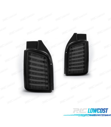 FANALI PER VOLKSWAGEN VW T5 1P 03-09 LED SFONDO NERO AFFUMICATO