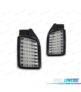FANALI PER VOLKSWAGEN VW T5 1P 03-09 LED FONDO CROMATO