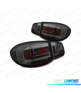 FANALI PER VOLKSWAGEN VW TIGUAN 07-11 BARRE LUMINOSE FONDO CROMATO FUMÉ