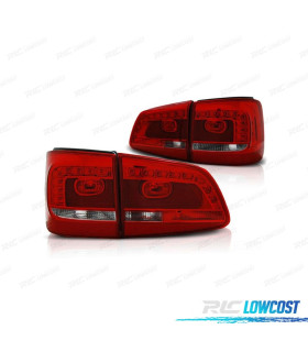 FANALI PER VOLKSWAGEN VW TOURAN 11-15 LED ROSSO CROMATO