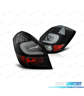 FANALI PER SKODA FABIA 07-14 BARRE LUMINOSE FONDO NERO