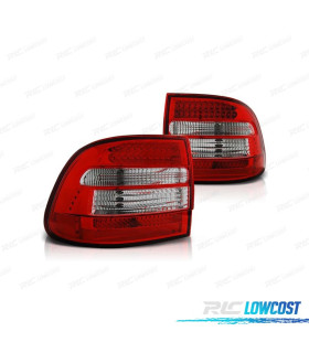 FANALI PORSCHE CAYENNE 03-07 LED ROSSO CROMATO