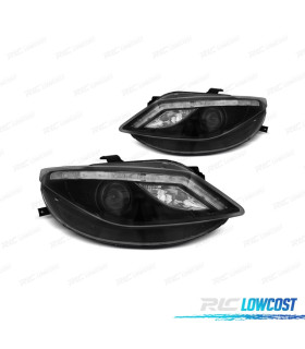 FARI PER SEAT IBIZA 6J 08-12 LUCE DIURNA SFONDO NERO