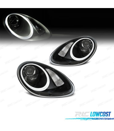 FARI PER PORSCHE BOXSTER 987 05-08 ANGEL EYES FONDO NERO