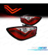 FANALI PER SEAT IBIZA 08-12 LIGHT BAR ROSSO CROMATO 3 PORTE