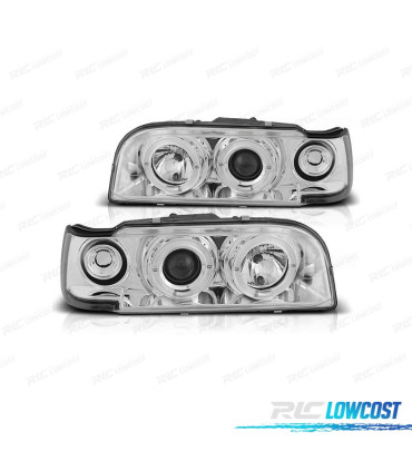 FARI PER VOLVO 840 850 92-96 FONDO CROMATO