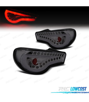 FANALI PER TOYOTA GT86 12- BARRE LUMINOSE FONDO CROMATO AHUMATO