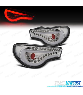 FANALI PER TOYOTA GT86 12- BARRE LUMINOSE FONDO CROMATO