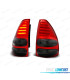 FANALI PER TOYOTA LAND CRUISER FJ120 03-08 LED ROSSO AFFUMICATO