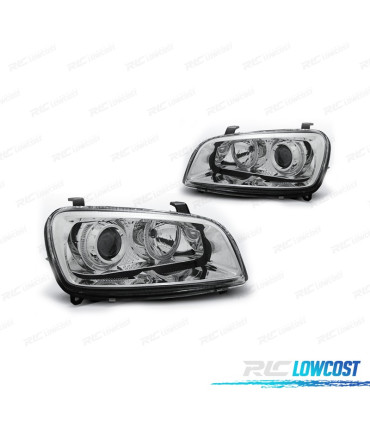 FARI PER TOYOTA RAV-4 94-00 ANGEL EYES FONDO CROMATO