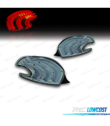 FANALI PER PEUGEOT 208 12-15 BARRE LUMINOSE FONDO CROMATO