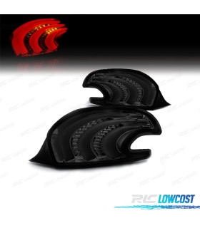 FANALI PER PEUGEOT 208 12-15 BARRE LUMINOSE FONDO CROMATO FUMÉ