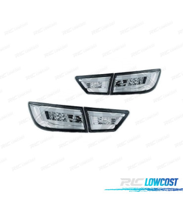 FANALI PER RENAULT CLIO 4 13-16 BARRE LUMINOSE FONDO CROMATO