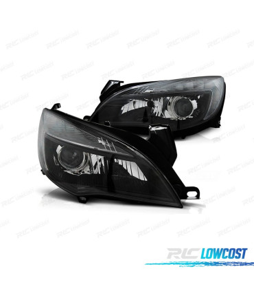 FARI PER OPEL ASTRA J 09-15 LUCE DIURNA A LED FONDO NERO