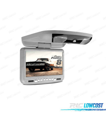 SCHERMO TETTO 9 POLLICI HD USB SD DVD COLORE GRIGIO