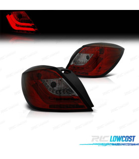 FANALI PER OPEL ASTRA H GTC 04-09 LUCE A LED BAR ROSSO FUMÉ