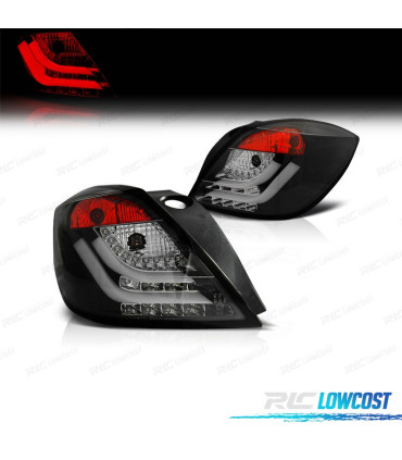 FANALI PER OPEL ASTRA H GTC 04-09 LIGHT BAR SFONDO NERO