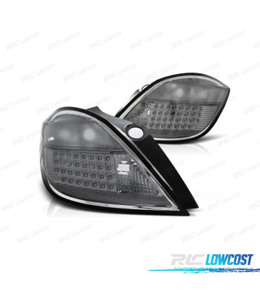 FANALI PER OPEL ASTRA H 04-09 LED FONDO CROMATO FUME'